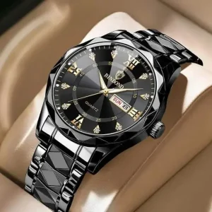Special Binbond Diamond Cut Official Mens Watches (Full Black)