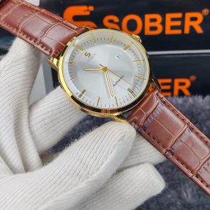 Sober Authentic Silver With Brown
