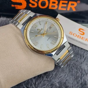 Special SOBER Official Mens Watches (White Golden)