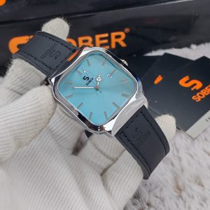 Sober Fiber Belt Mens Watch ( Black Sky Blue)
