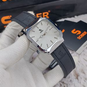 Sober Fiber Belt Mens Watch ( Black White)