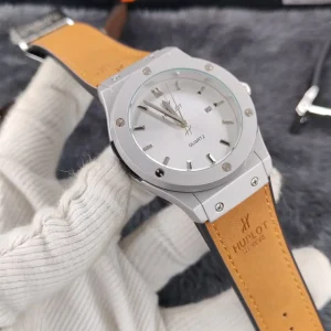 Premium Quality Mens Watch  (Brown & White)